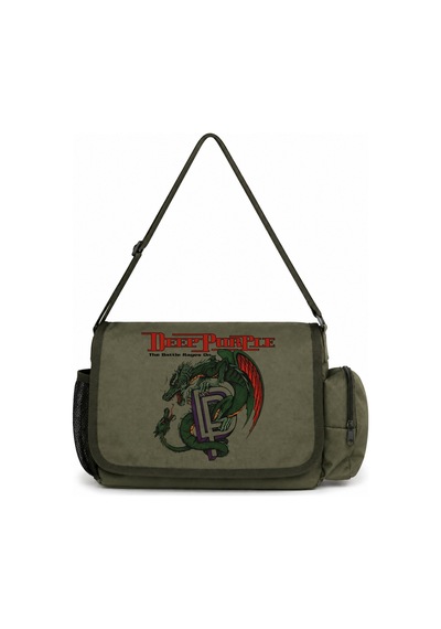 Sevbano Deep Purple Rock Metal Müzik Grubu Baskılı Unisex Okul, Spor, Ofi Haki