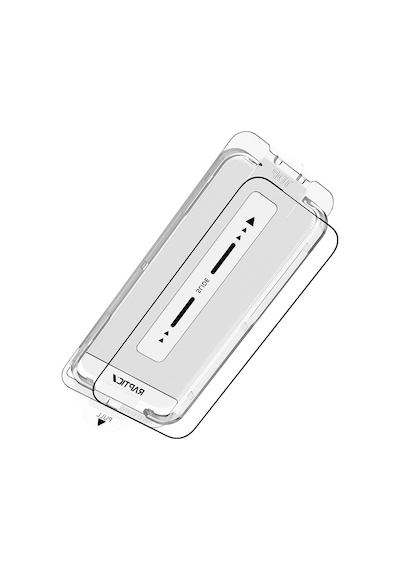Apple Uyumlu   iPhone 17 Raptic Air Glass 2.5d Ekran Koruyucu 2 Adet + Kolay Uygulama Aparatlı Şeffaf