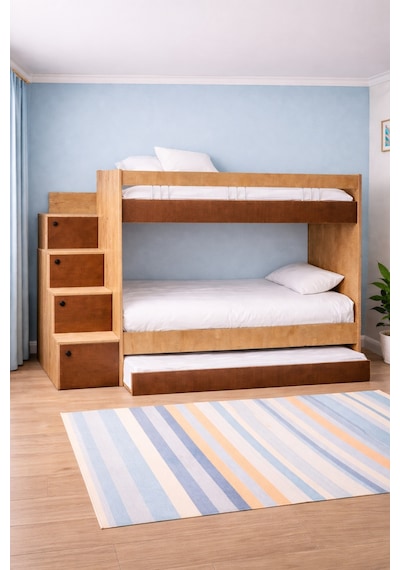 Ranza, Martin Yavrulu Ranza - Ceviz - 2 Adet Comfort Yatak 90 X 190 CM