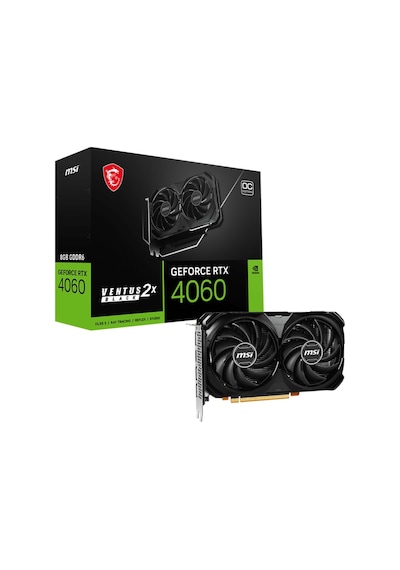 MSI NVIDIA GeForce RTX 4060 Ventus 2X Black 8G OC 8 GB GDDR6 128 Bit Ekran Kartı