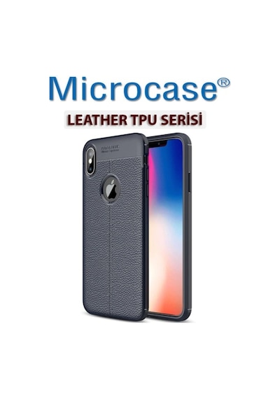 Microcase Apple Uyumlu iPhone Xs Max Leather Tpu Silikon Kilif + Ekran Koruma 295881054 - Seçenek / Renk-Ekran Koruma-Siyah-Tempered Glass Istiyorum