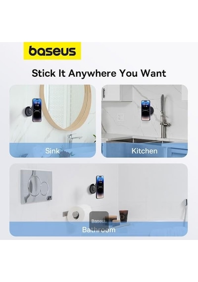 Baseus Magpro Magsafe Foldable Telefon Tutucu-siyah