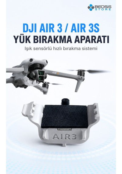 Djı Air 3 / Air 3s Yük Bırakma Aparatı Henwafx Işık Sensörlü Airdrop Modülü