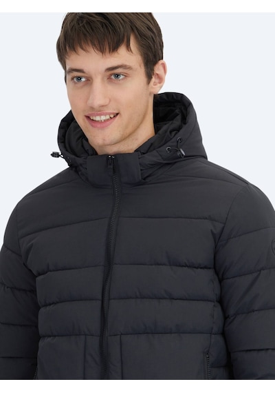 Kip Siyah Regular Fit Gömlek Yaka Casual Dokuma Mont Siyah