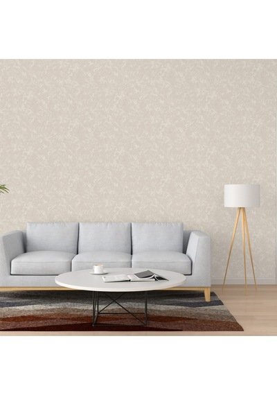 Adawall Muse Koleksiyonu- 25107-1 Krem Sıva Dokulu Duvar Kağıdı 1.06x15.6m, 16.5m²