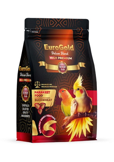 Euro-gold - 884 - Deluxe Paraket Yemı Karabuğdaylı 1000 Gr. X - Spt-gld - 2 Adet