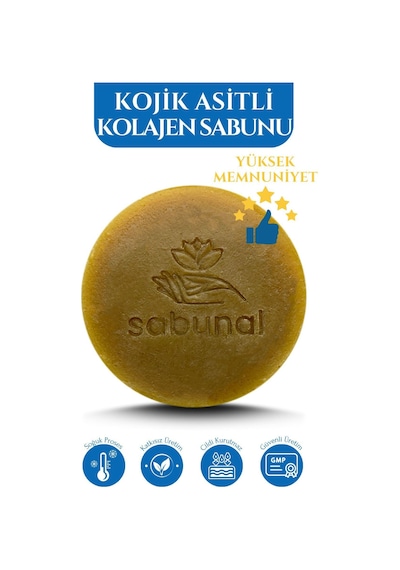 Sabunal Kolajen Sabunu 2 Adet - Hyaluronik Asit ve Kojik Asit İçerikli Aydınlatıcı Sabun