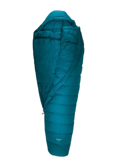 Robens Serac 600 Uberlight -35 Derece Hibrit 600 Fill 1175gr Kaz Tüyü Uyku Tulumu Long Mavi - Yeşil