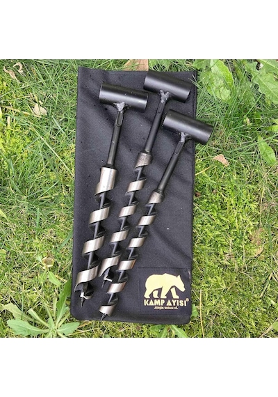 Kamp Ayısı Nordic Delme Çapı 24 Mm - Bushcraft İsveç El Burgusu Boyunduruk İsveç Ocağı Outdoor Kamp Ekipm Çok Renkli