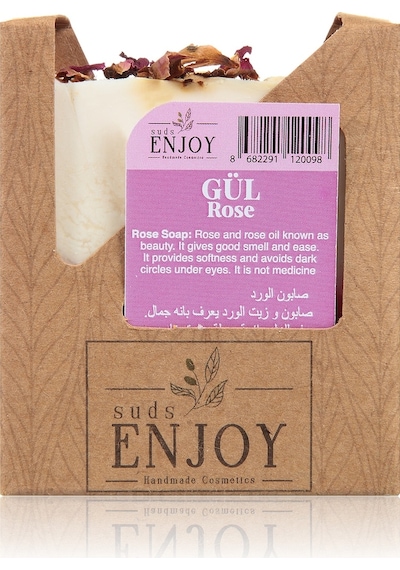 Suds Enjoy El Yapımı Yüz Saç ve Vücut için Gül Sabunu 100 G