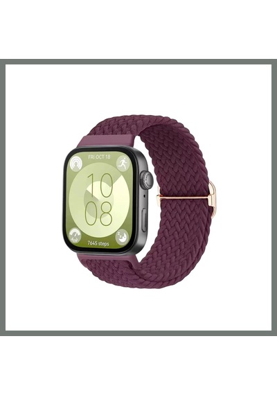 Bezos Huawei Fit 4 Star Kordon - Mürdüm Mmbz