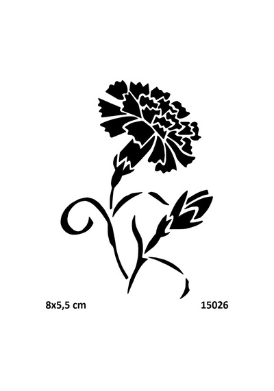 Airbrush Tattoo Güzel Çiçek Yapışkanlı Stencil Süsleme Ve Boyama Kalıbı