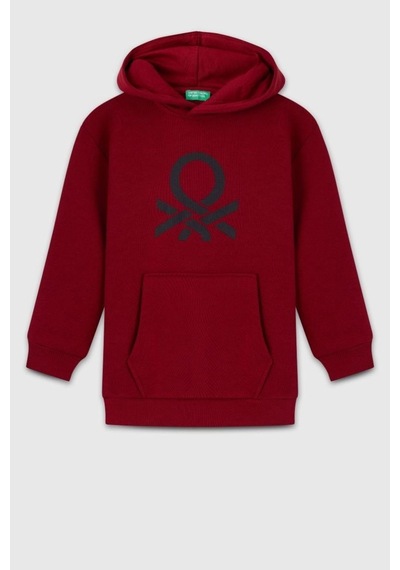 United Colors Of Benetton Erkek Çocuk Bnt-b23341 Sweatshirt Bordo-2127 Bordo