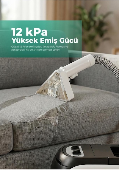 Pirantech Kt-088 Koltuk Ve Halı Yıkama Makinesi : Derinlemesine Leke Çıkarma Gücü 600w