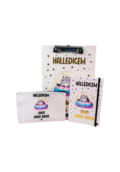 Halledicem Ama Hangi Birini V2 Tasarımlı Kırtasiye Seti