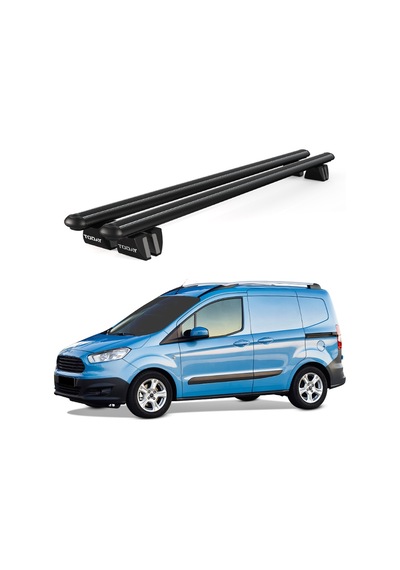 Pençe Ford Transit Courier 2014 Ve Sonrası Uyumlu Siyah Ara Atkı Port Bagaj Tavan Barı