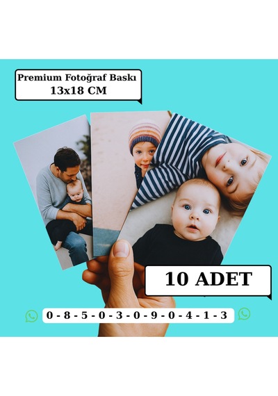 Kişiye Özel Premium Fotoğraf Baskı 10 Adet 13x18 Cm