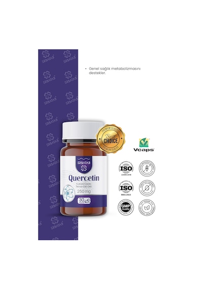 Erbatab Quercetin Kuersetin 30 Kapsül