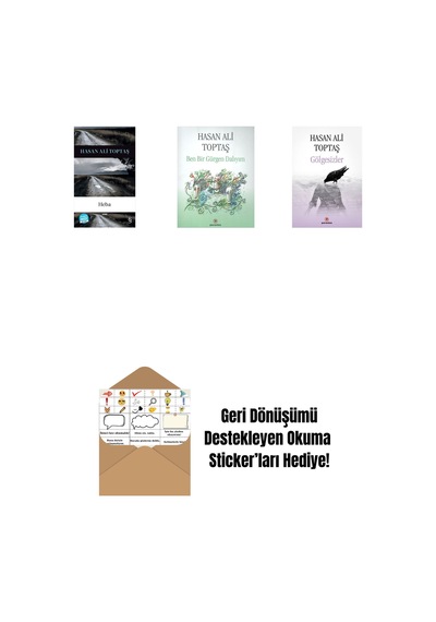 Heba Midi Boy + Ben Bir Gürgen Dalıyım + Gölgesizler + Okuma Sticker'ları