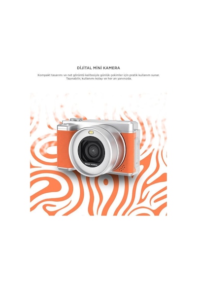 Torima CMR45 Dijital Mini Fotoğraf Video Kamera Turuncu