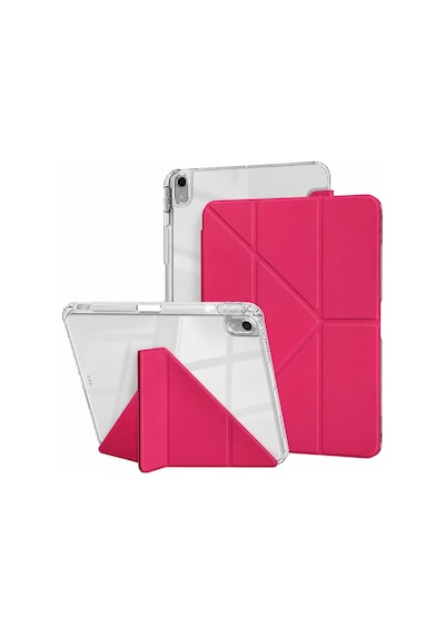 Apple İpad Pro 11 1. 2. 3. 4. Nesil Kılıf Mika Trifolding Arkası Full Şeffaf Kalem Bölmeli 2018-2022