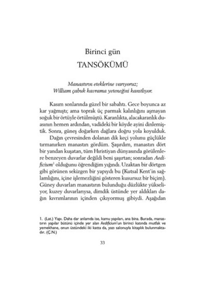 Umberto Eco'nun Gülün Adı - Derin Bir Roman Deneyimi