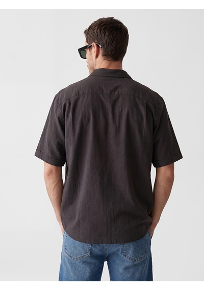 Lcwaıkıkı Classic Kahverengi Regular Fit Armürlü Erkek Gömlek