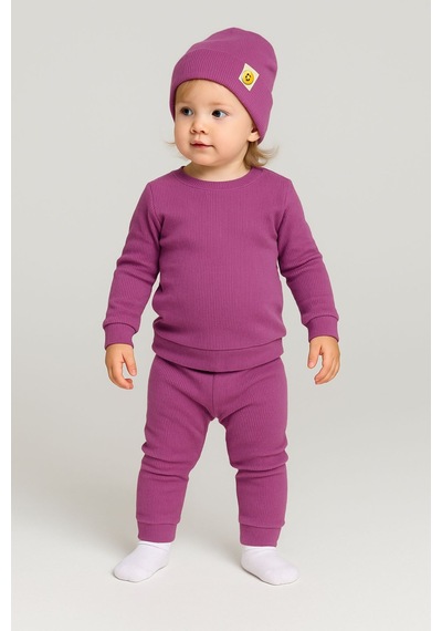 Zuzunga Unisex 3'lü Kaşkorse Bebe Takım Siyah