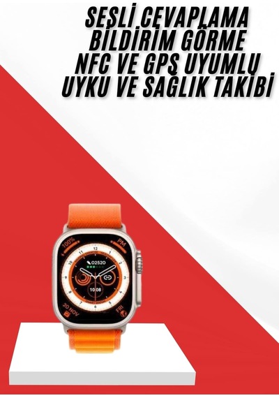 Akıllı Saat Gps Özelliği Bildirim Görme Adımsayar Sesli Görüşme Yapabilen Çok Renkli