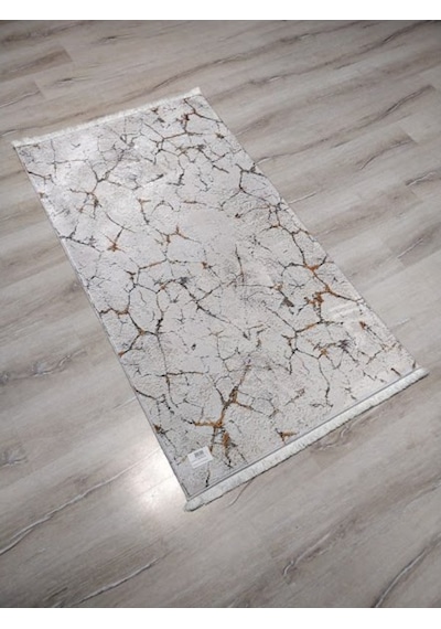 Yamalıhome Bambu Halı 1025Hardal Krem 80X140 Cm Pratik Halı