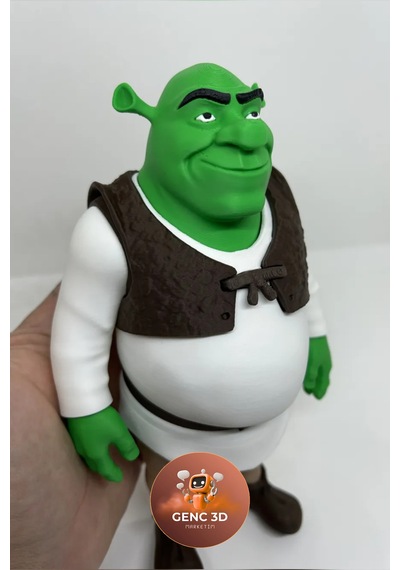 Shrek Koleksiyonluk Figür - 20 Cm Detaylı Heykel - Nostaljik Animasyon Dekoru