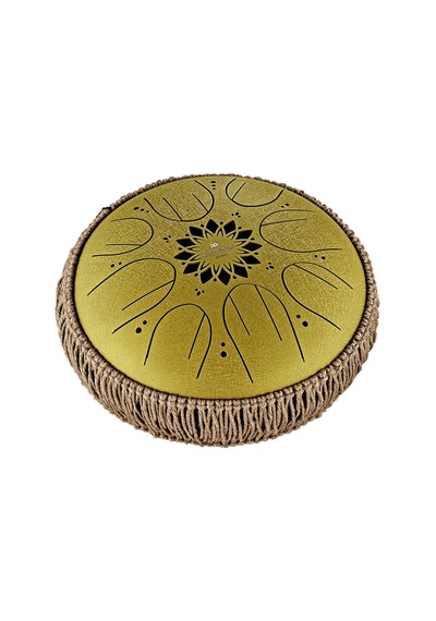 Meinl Sonic Energy 10" Medium Octave Steel Tongue Drum C Major, 8 Notes, 432 Hz, Gold