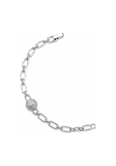Balenbi Jewelry Gümüş Renk Yıldız Motifli Zirkon Taş Detaylı Oval Zincir Paslanmaz Çelik Kadın Bileklik 1210 Balenbi Jewelry Gümüş Renk Yıldız Motifli Zirkon Taş Detaylı Oval Zincir Paslanmaz Çelik Kadın Bileklik 1210