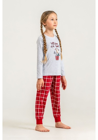 Arnetta Wonderful Time Anne Kız Gri Uzun Kol Pijama Takım Ar3733-a-v1 Ar3733-a-v1
