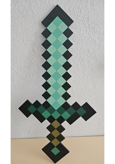Minecraft Temalı Elmas Kılıc Ahşap Oyuncak