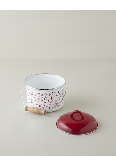English Home Bright Parade Emaye Bakraç 16 Cm Beyaz Beyaz
