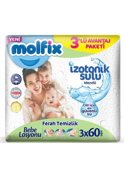 Molfıx Izotonık Sulu Ferah Islak Havlu 3 Lu