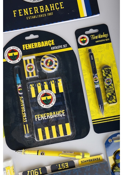 X Dekomus Lisanslı Fenerbahçe 20 Parça Kırtasiye Seti Sticker,bloknot Altın