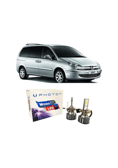 Peugeot 807 Kısa Far Ampulü H7 Mono Yeni Seri Beyaz 2002-2014