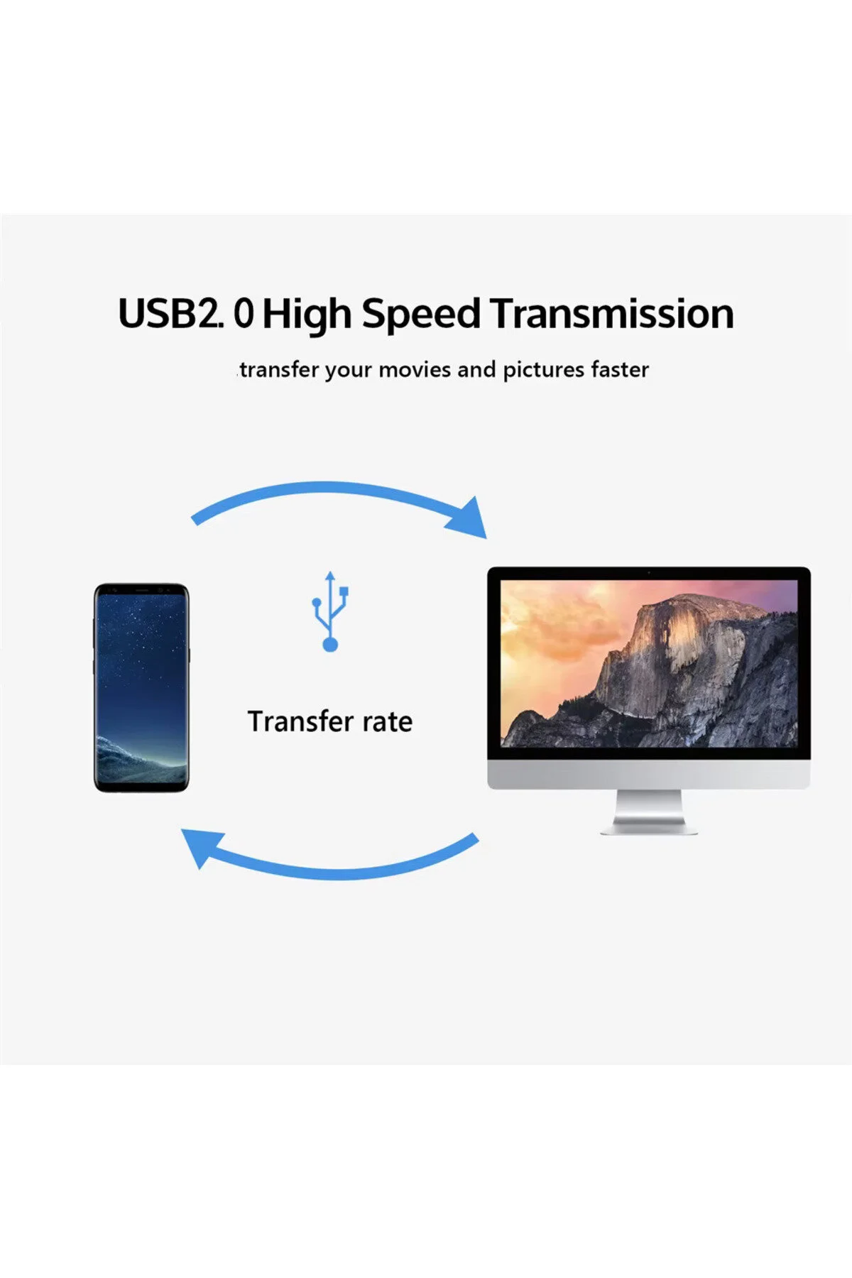Yüksek Kalite Usb C Usb Adaptörü Tip C Otg Uzatma Kablo Usb C Erkek Usb 2.0 A Kadın Kablo Adaptörü