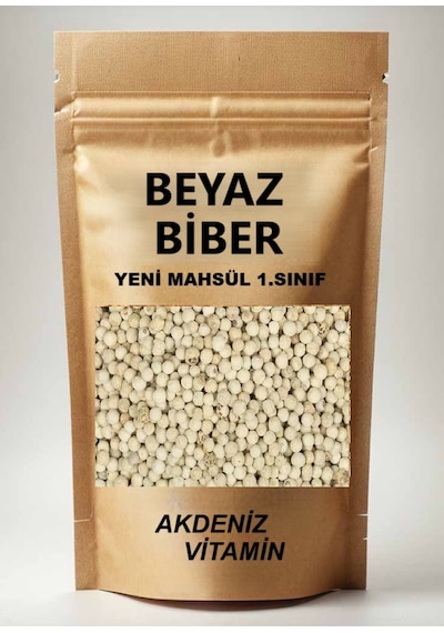 Akdeniz Vitamin Beyaz Biber Tane 250 G