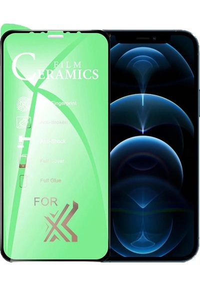 Pp Apple Uyumlu iPhone 12 Pro Max Ekran Koruyucu 9d Seramik Nano Tam Kaplayan