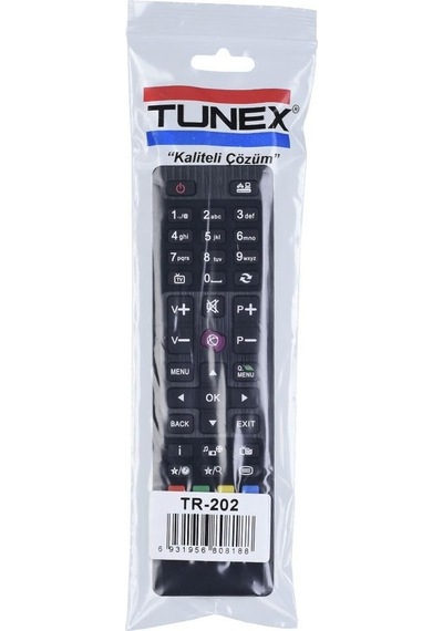 Tunex Vestel Uyumlu Kisa Mor Tuş Çift Kod Led Tv Kumanda Hob1953 Tr-202