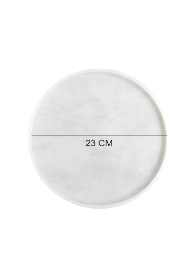 Epoksi Silikon Kalıp Yerli Üretim Yuvarlak Tepsi Kalıbı Düz 23 Cm