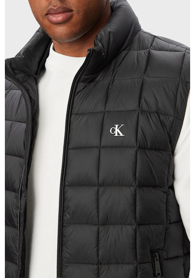 Calvin Klein Su İtici Kapitoneli Dik Yaka Hafif Şişme Yelek Lv04rg507gub1 Erkek Yelek Lv04rg507g Ub1 Siyah