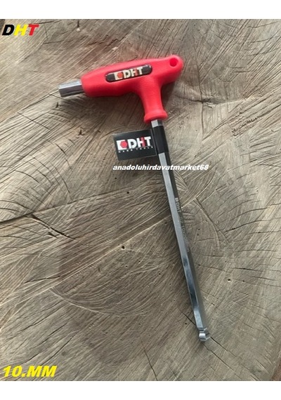 Dht Yuvarlak Baş Allen 10mm T Alyan Uzun Alyan Anahtar Crv Çelik 10mm Allen
