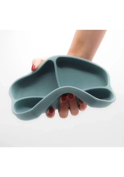 Babyjem Vakum Tabanlı Silikon Tabak Yeşil