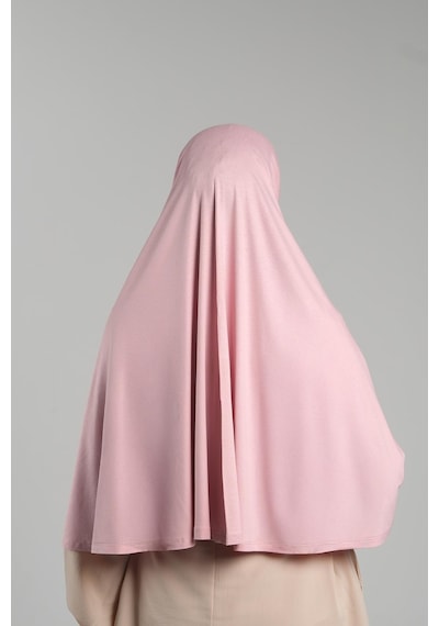 Hürrem Bone Pudra Pratik Hazır Geçmeli Tesettür Eşarp Viskon Pratik Namaz Örtüsü 2201 06 Pudra