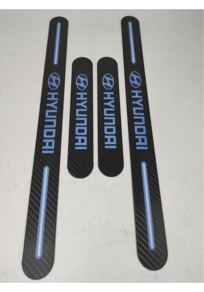 Hyundai Excel Uyumlu Carbon Kapı Eşiği 4'Lü Set Kırılmaz (548480320)