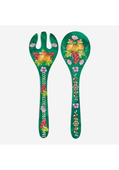 Yeşil Melamin Servis Seti 28 Cm